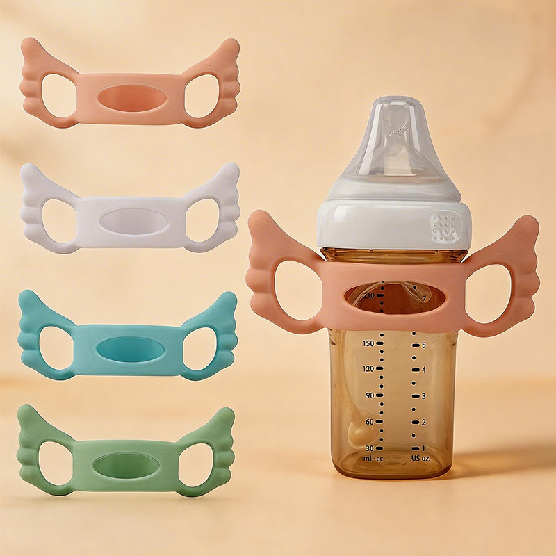 Baby Food Bottle - 2 szt. (Kolor losowy) Silikonowe nakładki