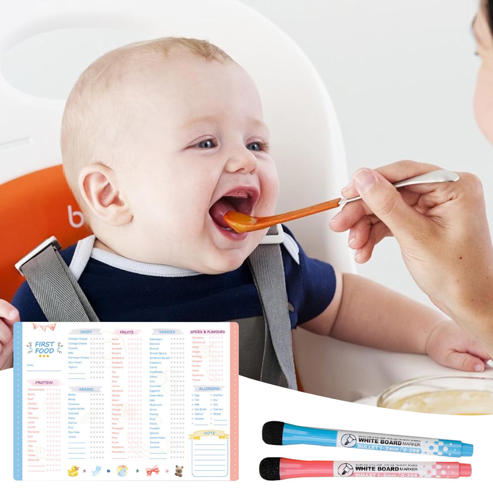 Baby Food Checklist - Magnetyczna lista kontrolna pierwszych posiłków dla