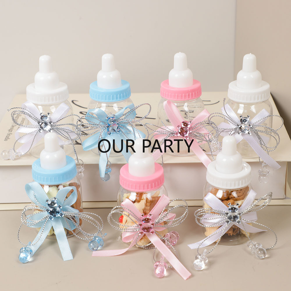 Baby Food Bottle - 6/12Pcs Plastikowa butelka do karmienia Niedźwiedź