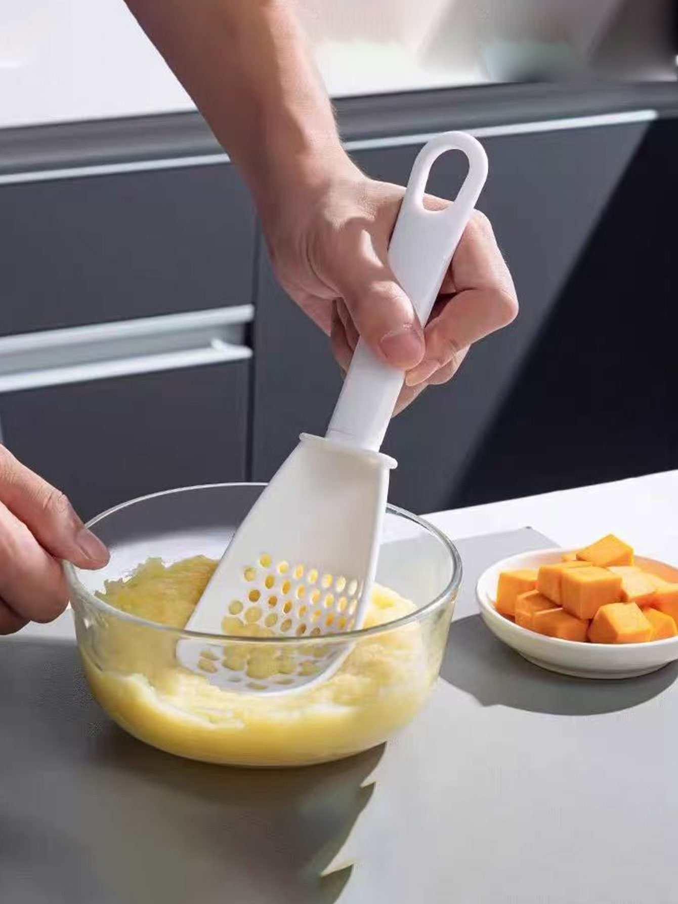 Baby Food Strainer - Wielofunkcyjna łyżka do gotowania, przyjazna dla
