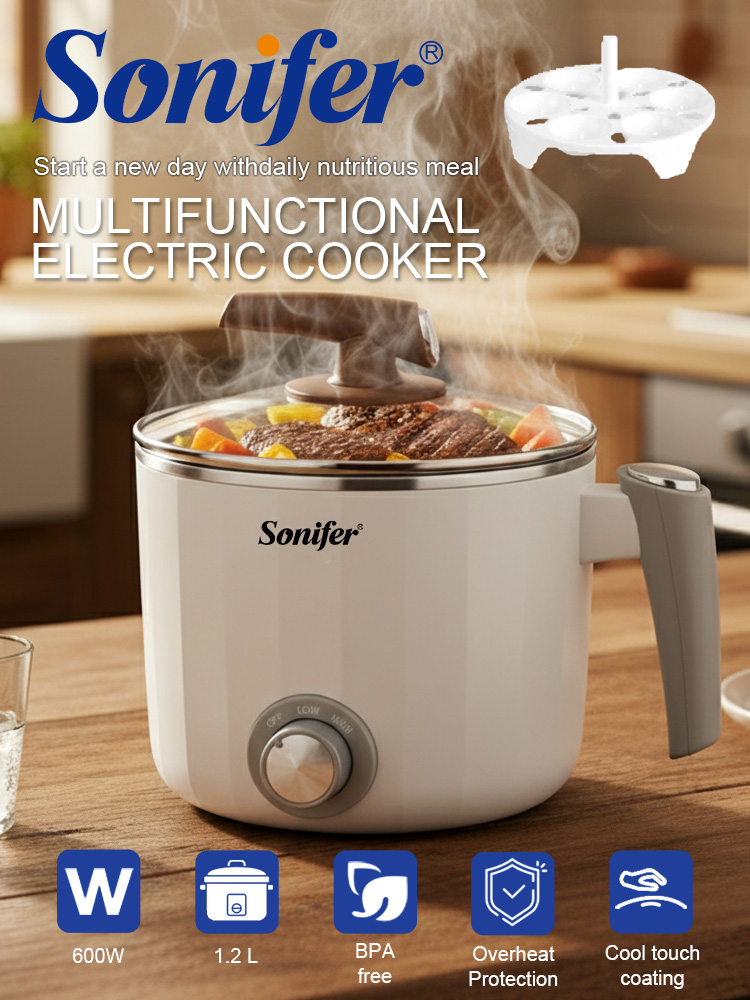 Baby Food Recipe Book - Sonifer SF-1503 Mini Elektryczny Garnek 1.2L