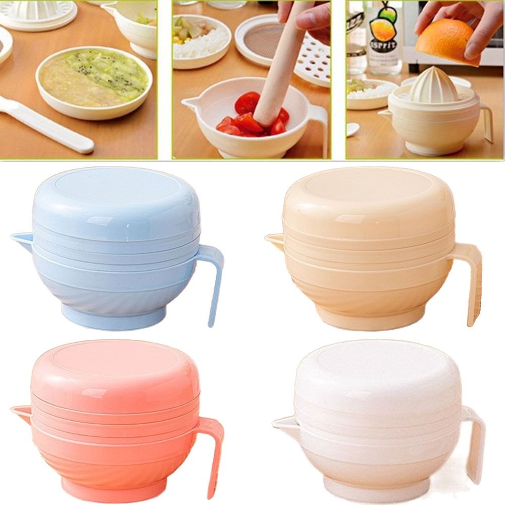 Baby Food Set - 7-częściowy przenośny zestaw do mielenia żywności,