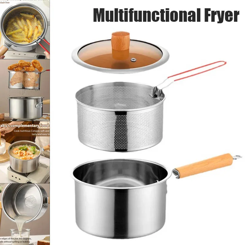 Baby Food Strainer - Garnek do głębokiego smażenia ze sitkiem