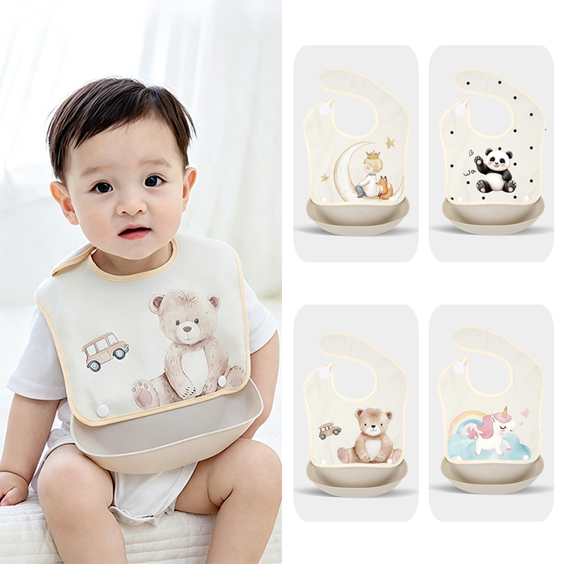Baby Food Apron - Odpinany śliniak dla niemowląt, wodoodporny śliniak