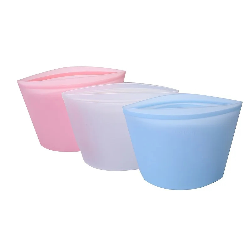 Food Pouch Reusable - Wielorazowe silikonowe torby do przechowywania -