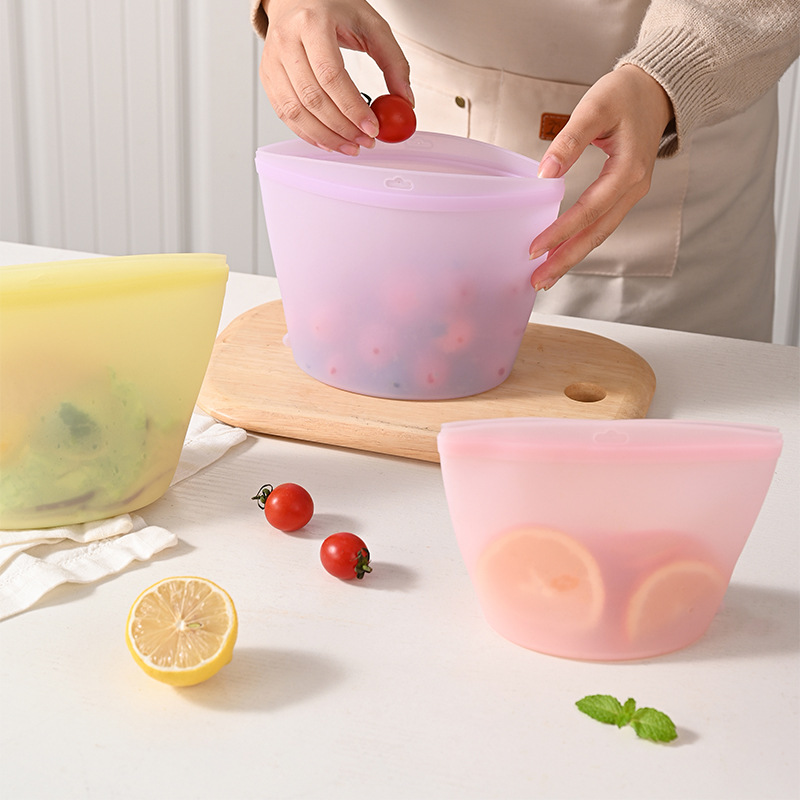 Food Pouch Reusable - Samozamykające się silikonowe woreczki do przechowywania