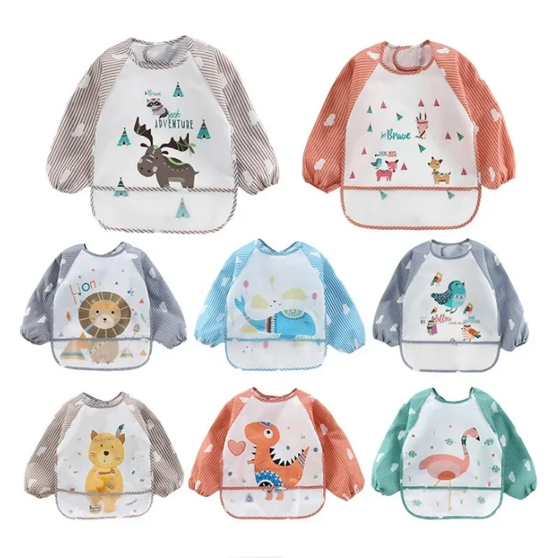 Baby Food Apron - For1-3Year Baby szalik z długim rękawem