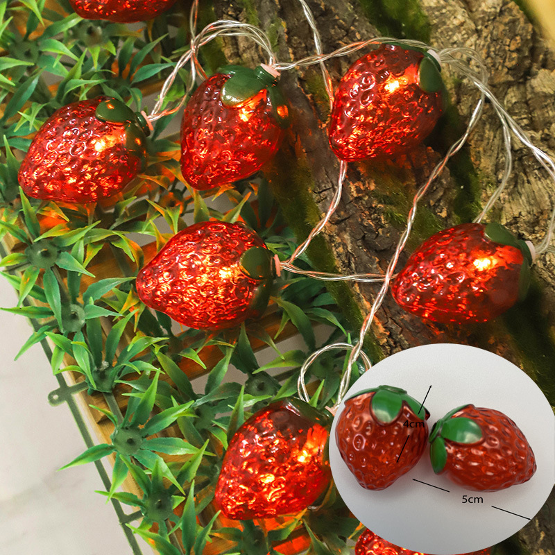 Baby Food Fruits - Owoce motyw truskawkowy 1.5m 10LED wróżka