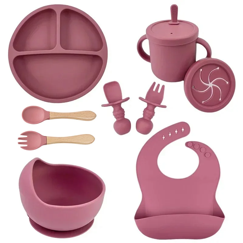 Baby Food Tray - Zestaw naczyń dla dzieci z silikonu