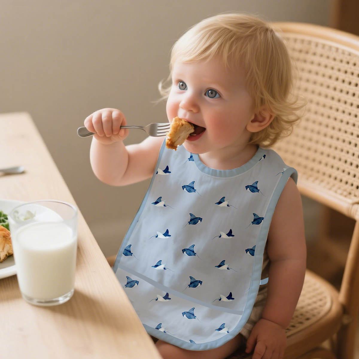 Baby Food Apron - 1 szt. Wodoodporny śliniak dla niemowląt