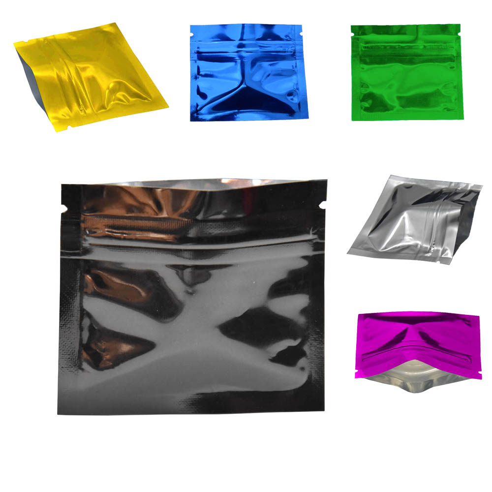 Food Pouch Reusable - 100 sztuk kolorowe błyszczące folia aluminiowa