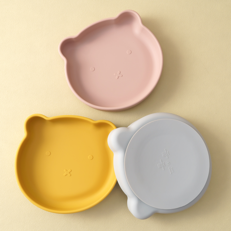 Baby Food Tray - 1PC Silikonowe naczynia dla niemowląt Talerz