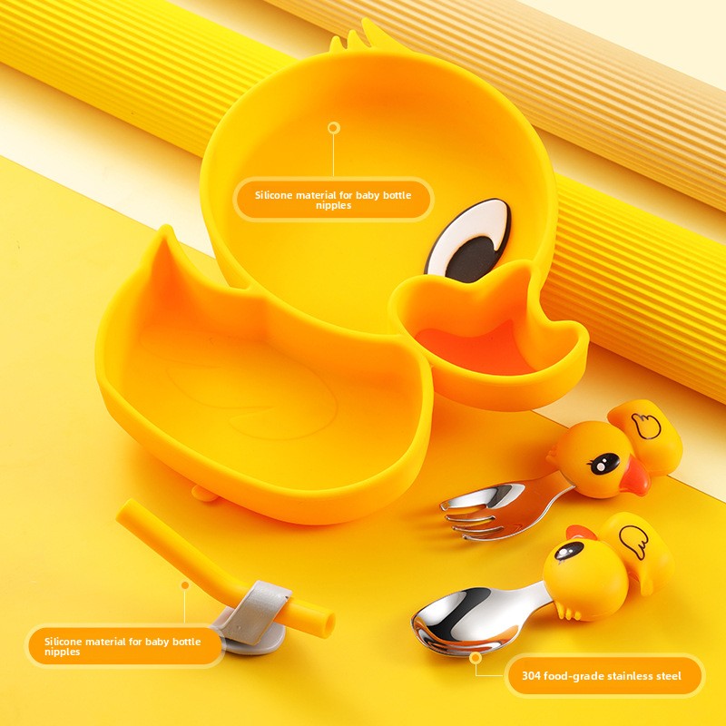 Żółta Kaczuszka Silikonowo-Sta – Baby Food Apron recenzja i cena