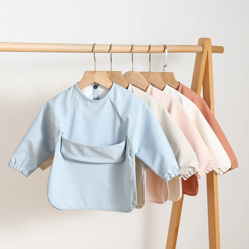 1 szt. Solidny kolorowy obraz  – Baby Food Apron recenzja i cena