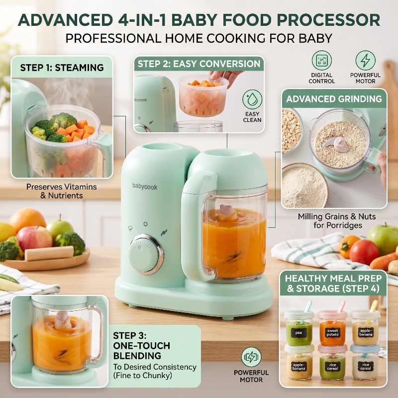 Wielofunkcyjny, precyzyjny roz – Baby Food Steamer recenzja i cena