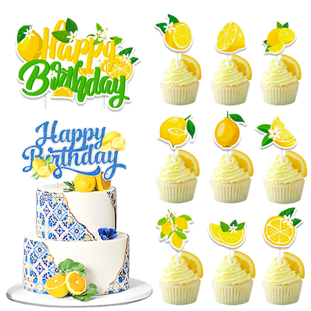 Lemon Cupcake Toppers Summer C – Baby Food Fruits recenzja i cena